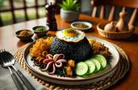 Resep Nasi Goreng Hitam ala Tinta Cumi